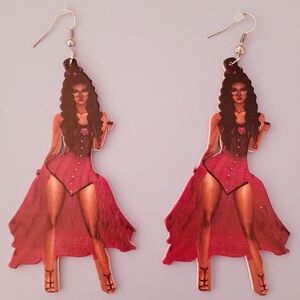 Stylish burlesque doll Earrings